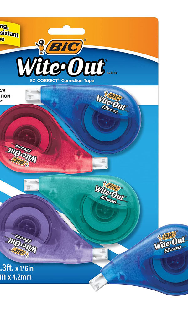 BIC Wite-Out Brand EZ Correct Correction Tape, 19.8 Feet