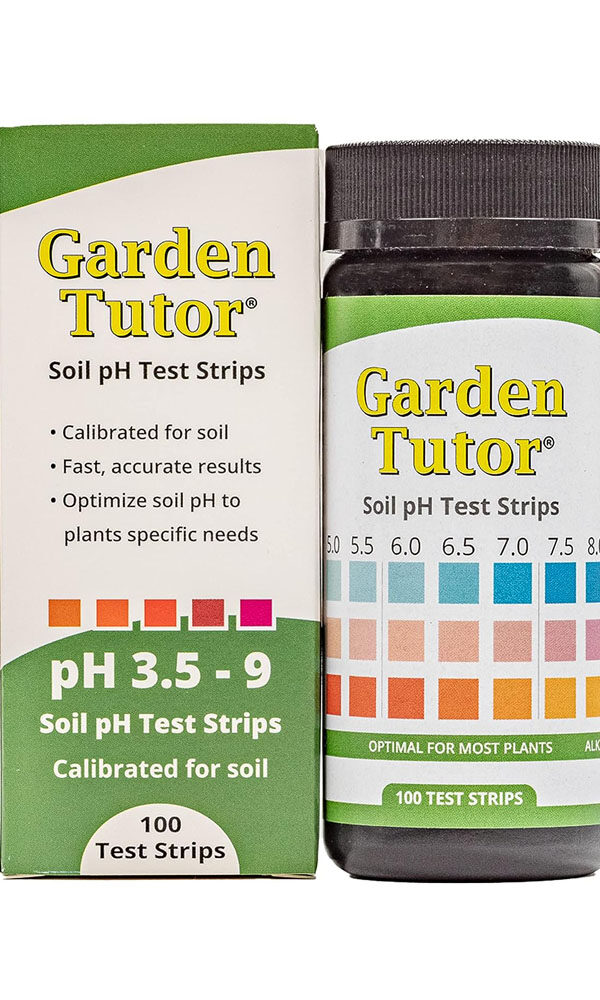 Garden Tutor Soil pH Test Kit (3.5-9 Range)  100 Soil pH Test Strips