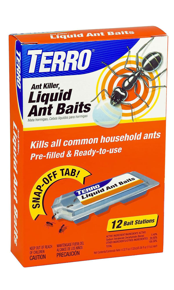 TERRO T300B Liquid Ant Killer, 12 Bait Stations